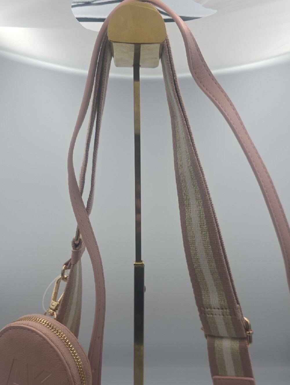 Anne Klein Blush Pink & Gold Small Crossbody Bag W/ Coin Pouch/2 Straps (NWOT)๐ - Picture 4 of 9